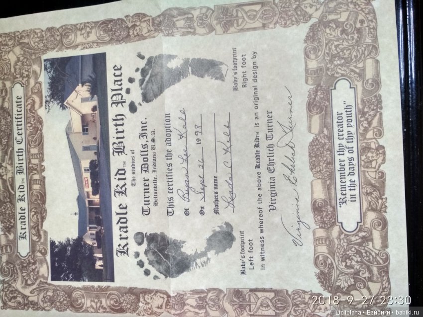 Виниловая кукла Энжел от Virginia Turner. Рассрочка