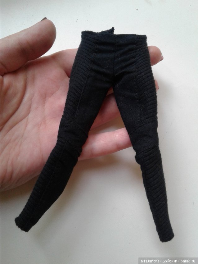 Штаны от Трисс Дивергент + "кожаная" курточка для кукол типа Барби (фото 4)