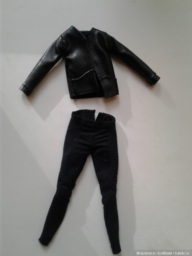 Штаны от Трисс Дивергент + "кожаная" курточка для кукол типа Барби (фото 2)