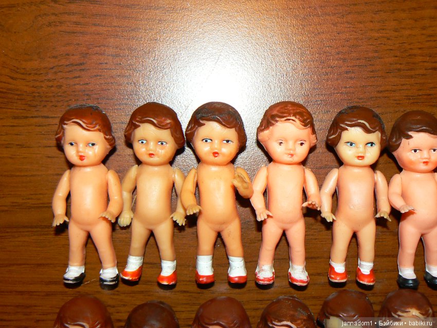 Пупсики резиновые из детства Ari August Riedeler GmbH &Co. KG, ГДР, высота 8 см, Распродажа (фото 2)