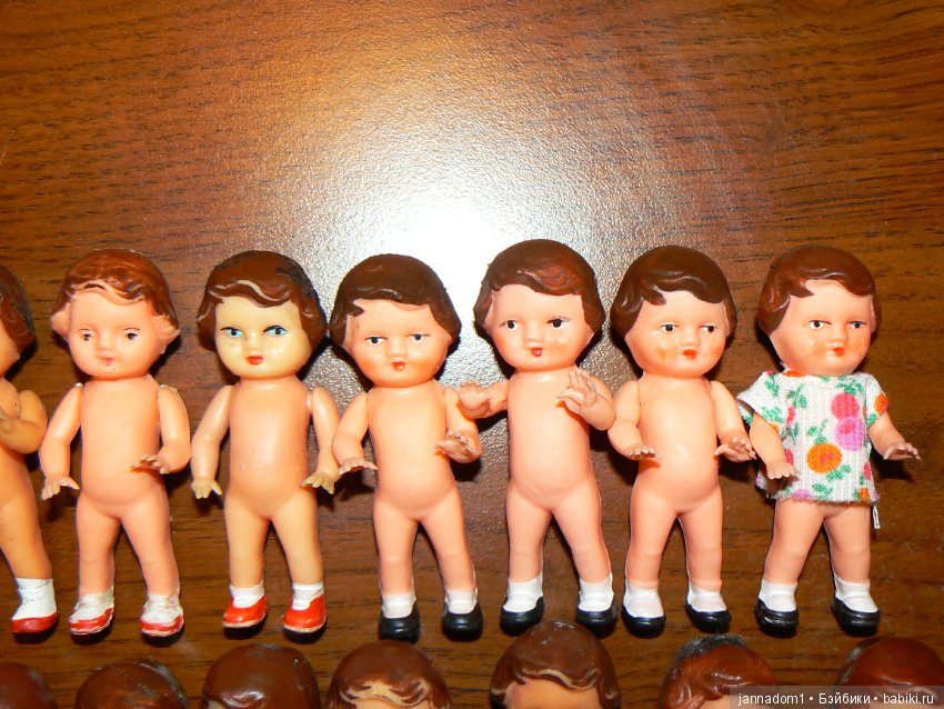 Пупсики резиновые из детства Ari August Riedeler GmbH &Co. KG, ГДР, высота 8 см, Распродажа (фото 3)