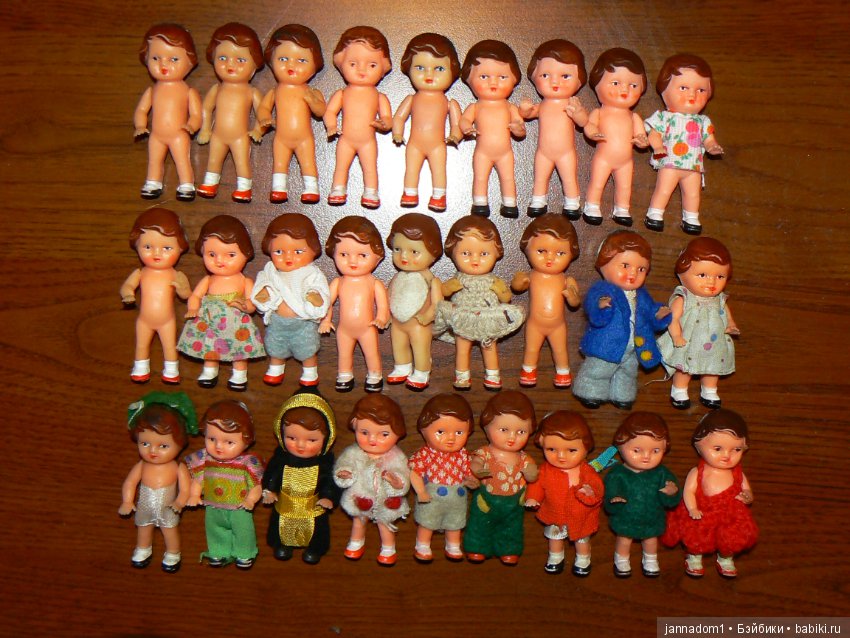 Пупсики резиновые из детства Ari August Riedeler GmbH &Co. KG, ГДР, высота 8 см, Распродажа