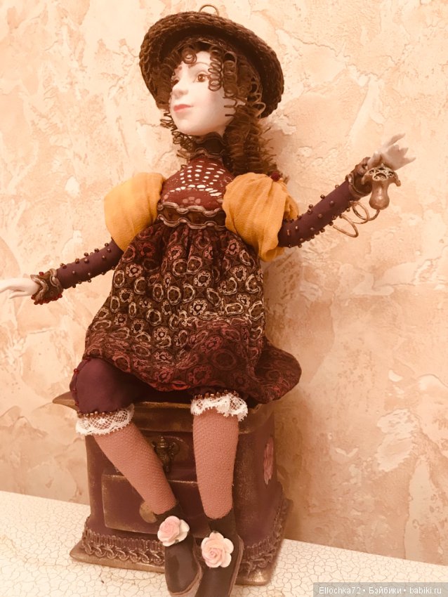 Авторская кукла «Кофейная рапсодия» (фото 5)