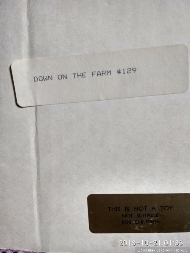 Виниловая малышка Dawn на ферме от Julie Good Kruger. #129/500. Рассрочка