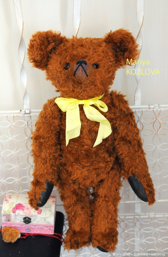 Выкройка Большой Характерный Мишки Тедди Немецкий Традиционный Медведь Задира Нос Кверху (фото 4)