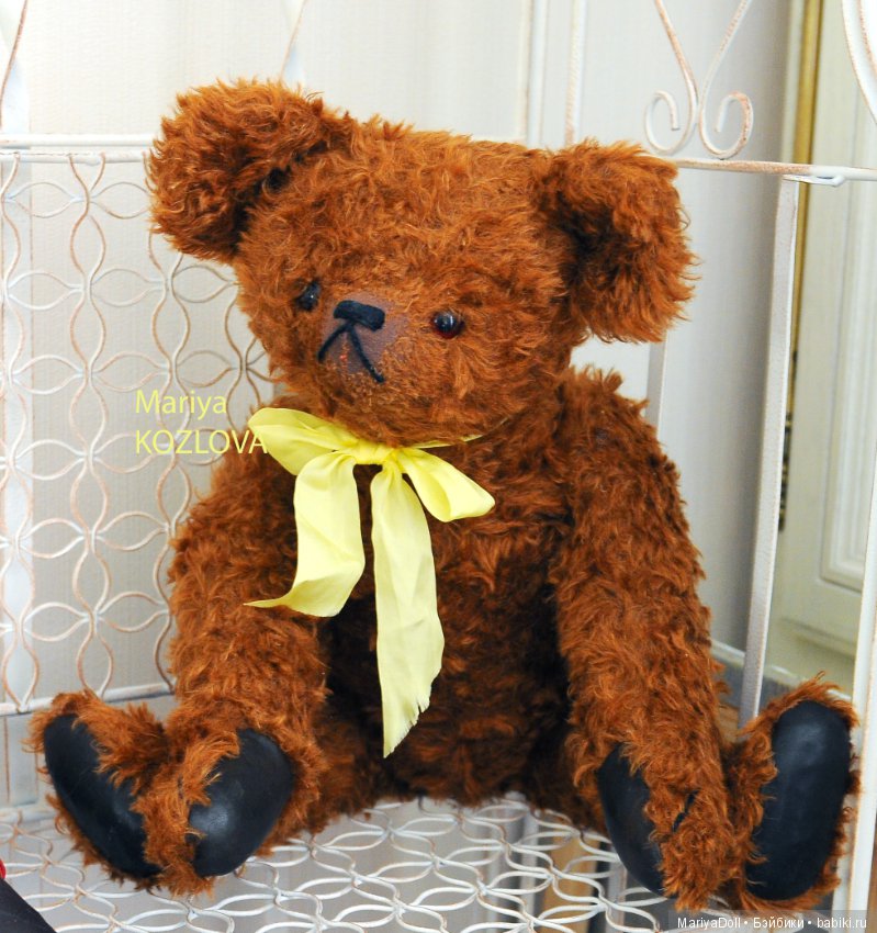 Выкройка Большой Характерный Мишки Тедди Немецкий Традиционный Медведь Задира Нос Кверху (фото 3)