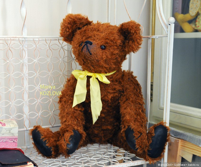 Выкройка Большой Характерный Мишки Тедди Немецкий Традиционный Медведь Задира Нос Кверху (фото 2)