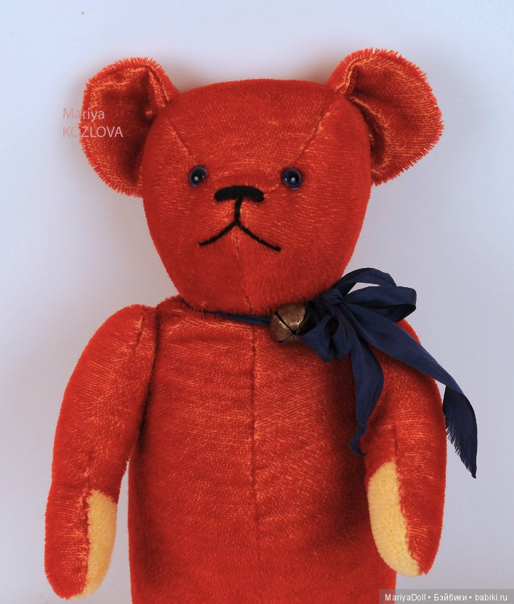 Выкройка Цирковой Мишка Тедди Шарнирный Антикварный Медведь Лампочки в Глазах (фото 2)