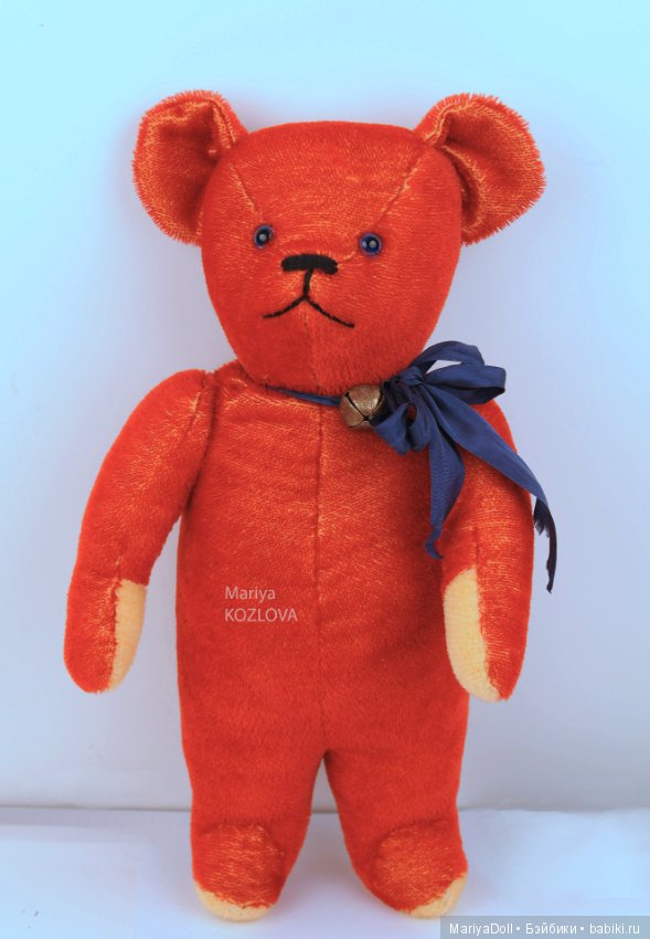 Выкройка Цирковой Мишка Тедди Шарнирный Антикварный Медведь Лампочки в Глазах (фото 3)