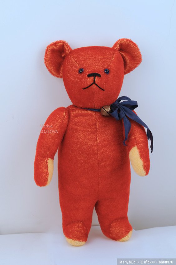 Выкройка Цирковой Мишка Тедди Шарнирный Антикварный Медведь Лампочки в Глазах (фото 4)