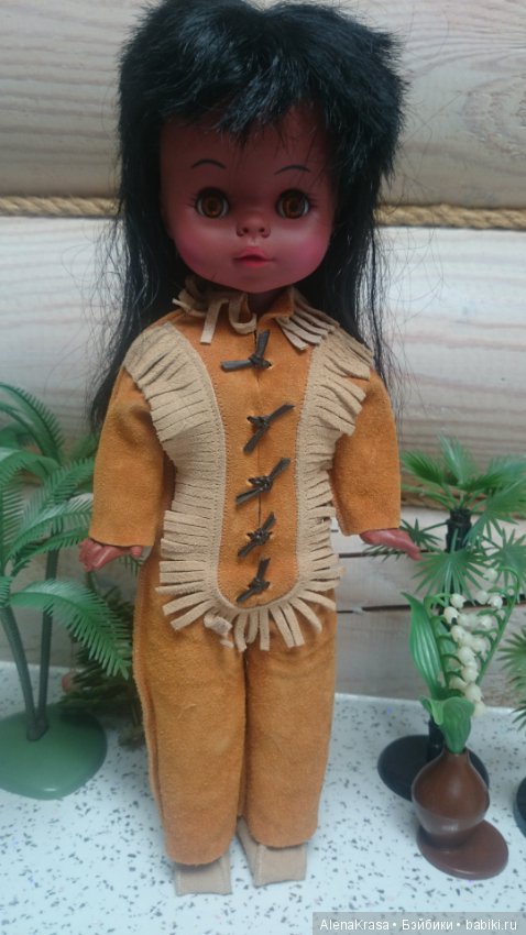 Кукла индеец Канада — Винтажные куклы и игрушки детства