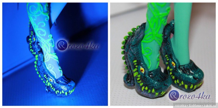 NEON WITCH OOAK Honey Swamp Monster High (фото 7)