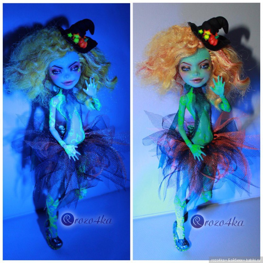 NEON WITCH OOAK Honey Swamp Monster High (фото 4)
