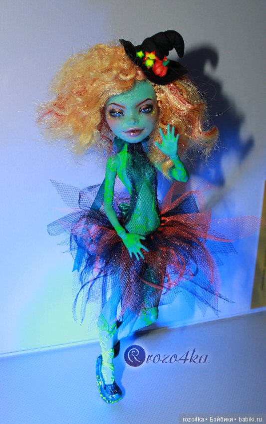 NEON WITCH OOAK Honey Swamp Monster High (фото 3)