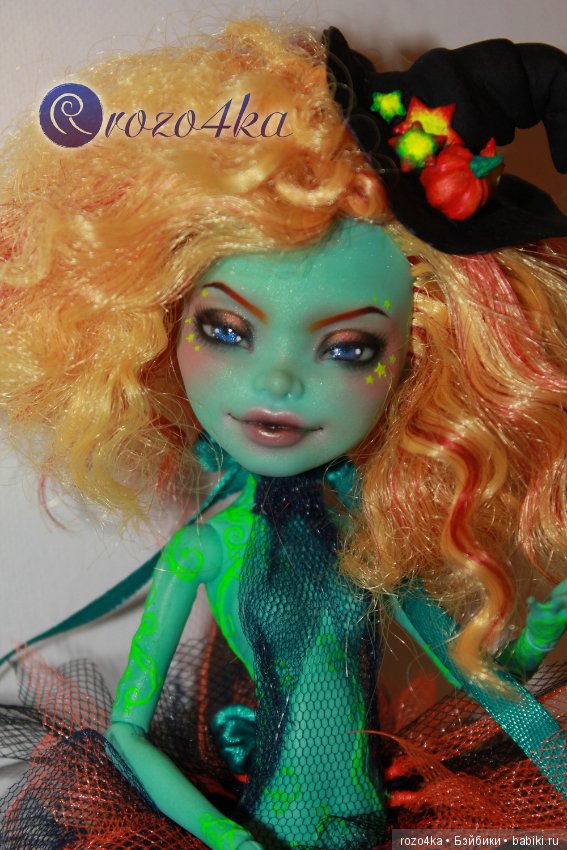 NEON WITCH OOAK Honey Swamp Monster High (фото 2)