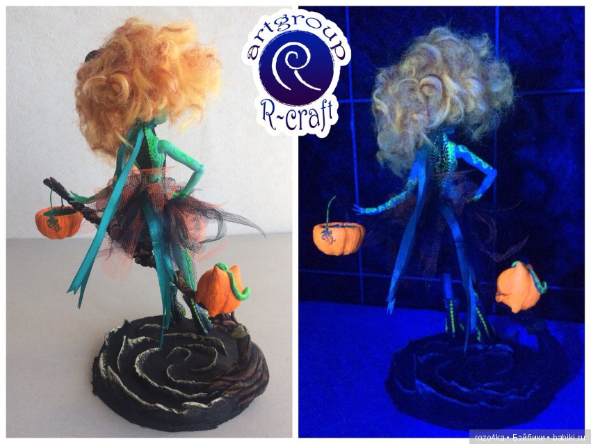 NEON WITCH OOAK Honey Swamp Monster High (фото 9)