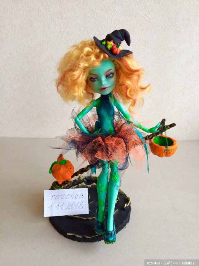 NEON WITCH OOAK Honey Swamp Monster High (фото 10)