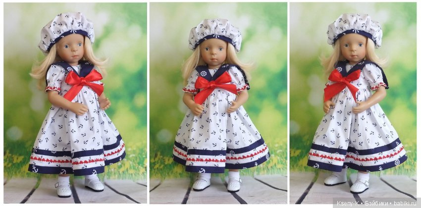 Журнал по шитью одежды для кукол Минуш/Minouche «Маленькая барышня. Летние прогулки» (фото 4)