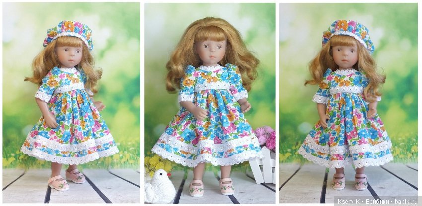 Журнал по шитью одежды для кукол Минуш/Minouche «Маленькая барышня. Летние прогулки» (фото 8)