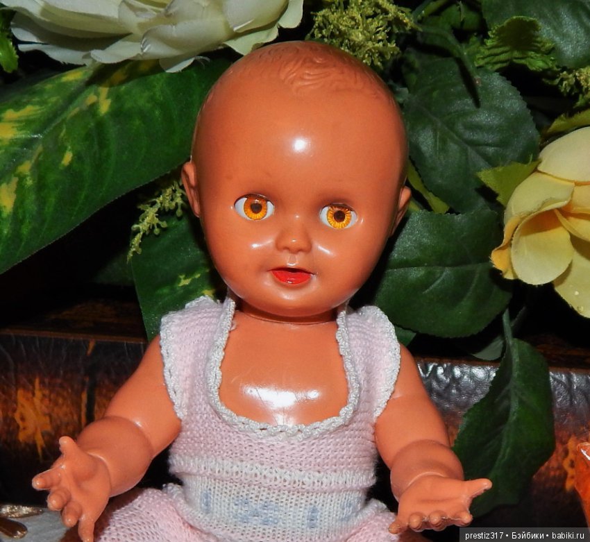 Редкий,старинный пупс с поворотными кистями и флиртующими глазами .50-е,60-е годы.Доставка (фото 2)