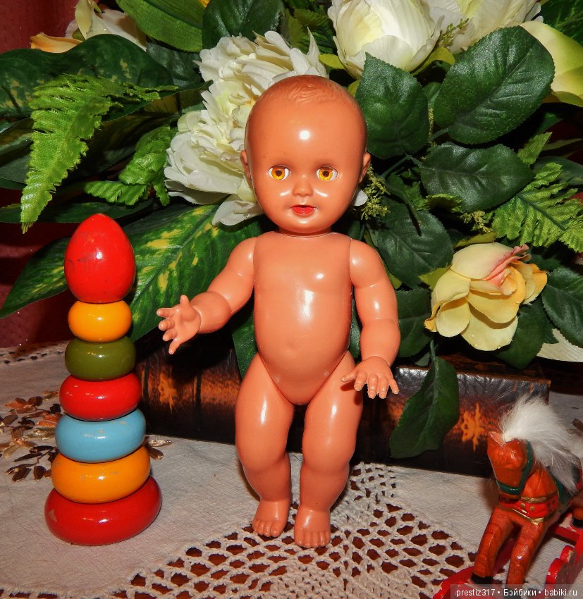 Редкий,старинный пупс с поворотными кистями и флиртующими глазами .50-е,60-е годы.Доставка (фото 9)