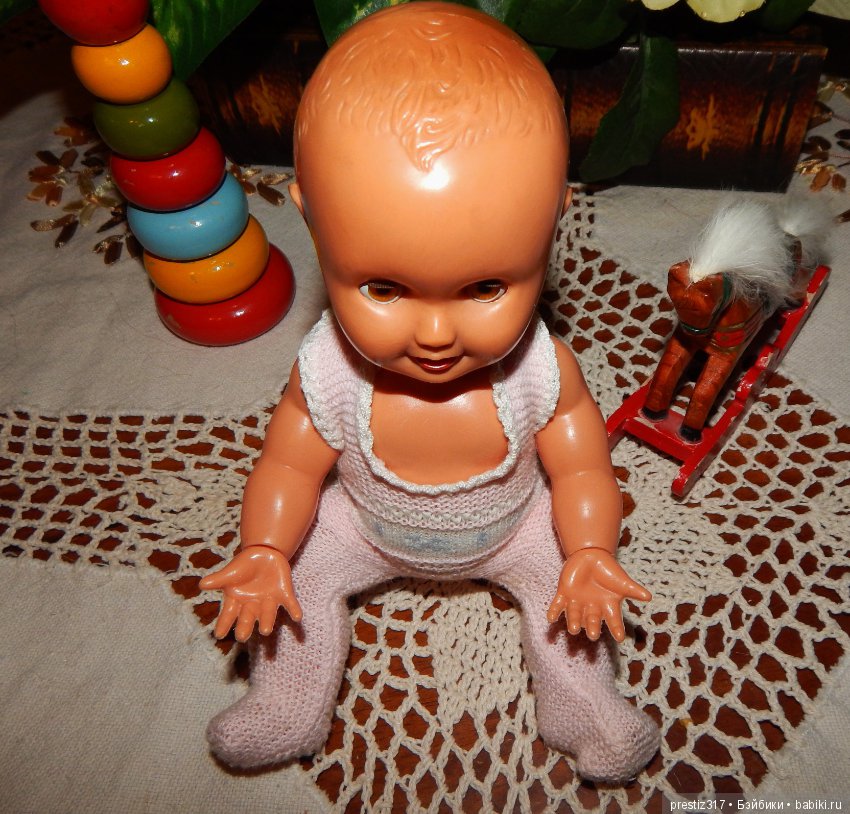 Редкий,старинный пупс с поворотными кистями и флиртующими глазами .50-е,60-е годы.Доставка (фото 3)