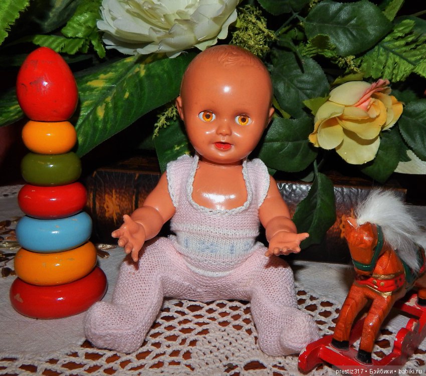 Редкий,старинный пупс с поворотными кистями и флиртующими глазами .50-е,60-е годы.Доставка