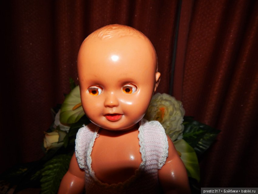 Редкий,старинный пупс с поворотными кистями и флиртующими глазами .50-е,60-е годы.Доставка (фото 7)