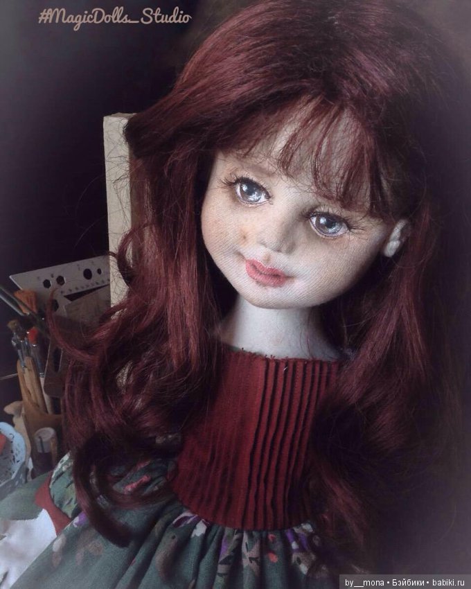 Авторская коллекционная текстильная кукла ручной работы (фото 2)