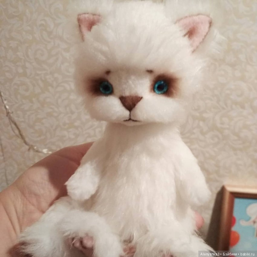 Авторская игрушка - Котик Снежок купить в Шопике Москва - 425848