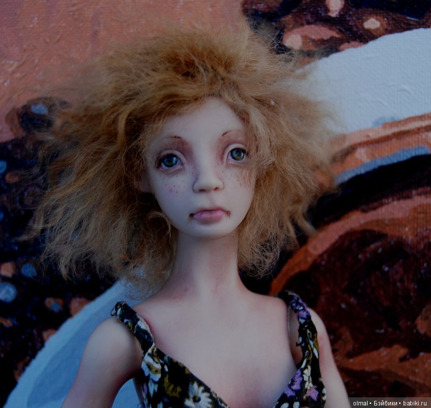 Кукла Надя была создана Натальей Саморуковой в 2011 году для выставке в Лио...