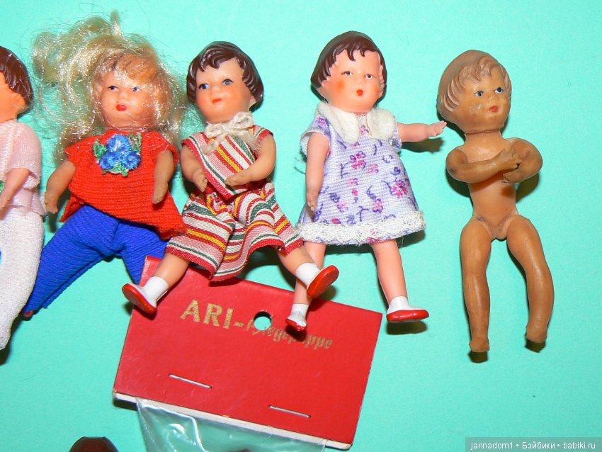 Резиновые куколки Ари Ari August Riedeler GmbH &Co. KG, ГДР со сгибающимися конечностями (фото 3)