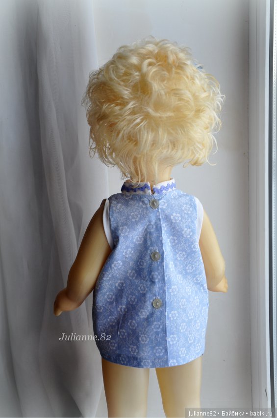 Редкая кукла СССР Людочка с зубками Саратовская ф-ка игрушек 70-е года ростик 63 см (фото 2)