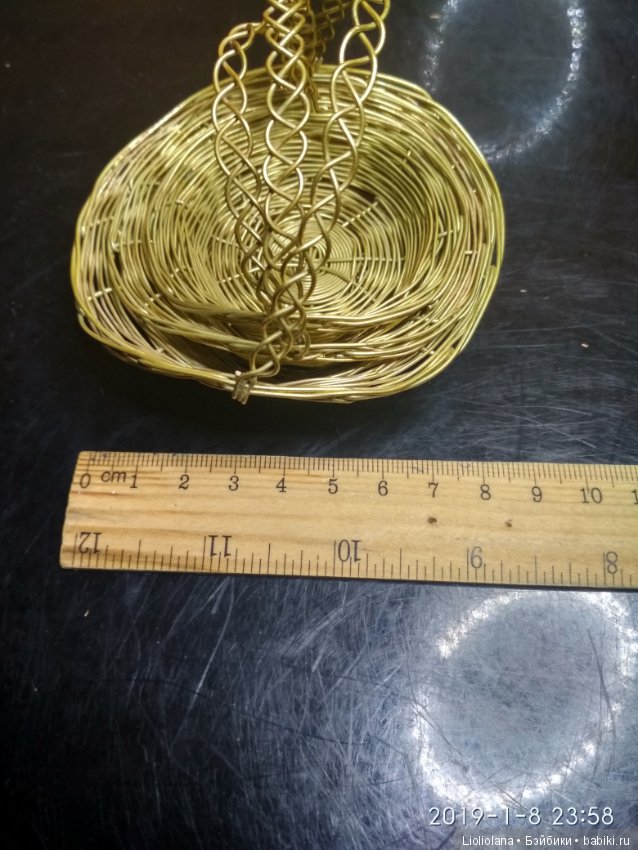 Комплект из трех металлических корзин (фото 2)