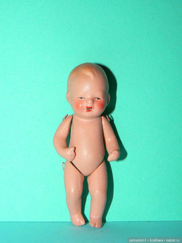 Немецкий пупсик из бисквитного фарфора, 30-е годы, новый (фото 6)