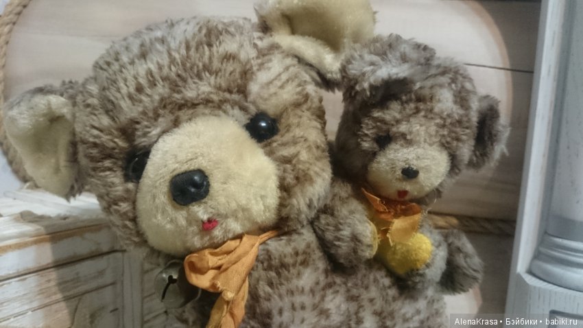 Собачка со щенком,ГДР — Винтажные куклы и игрушки детства (фото 2)