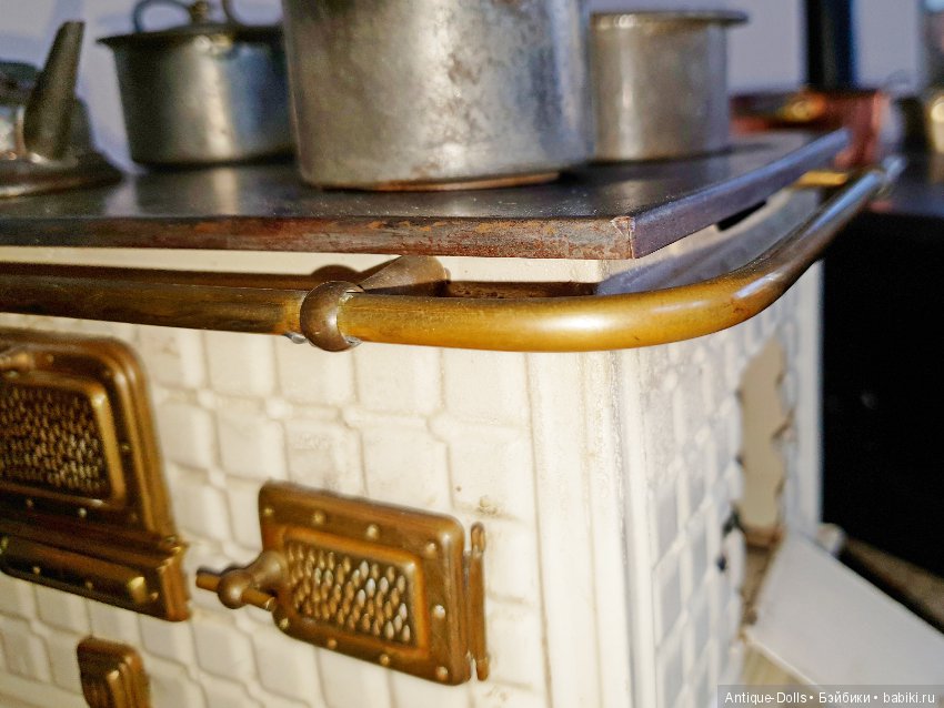 Антикварная печь для кукол производства германской фабрики (фото 5)
