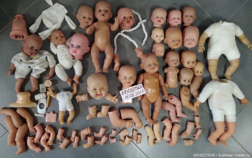 Запчасти для пупсов и мягкотелых кукол