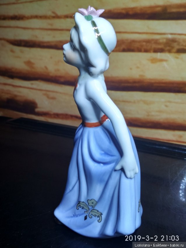 Фарфоровая статуэтка" Девочка в реверансе". 15 см (фото 5)