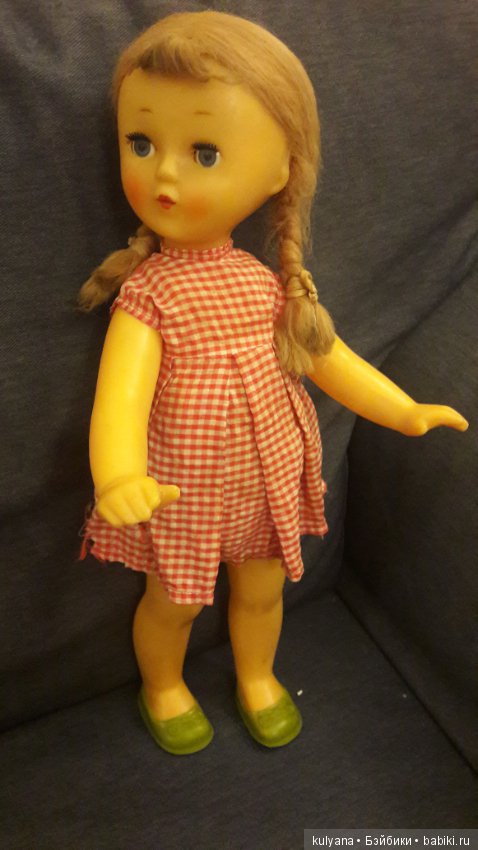 Кукла СССР паричковая, ранняя (фото 4)