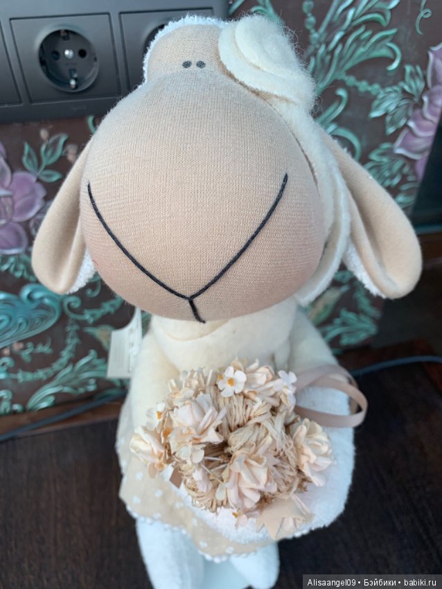 Авторская игрушка овечка,снижение цены,была 6000