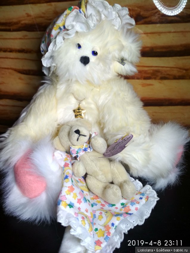 Сонный мишка со своей игрушкой от Annette Funicello (фото 7)