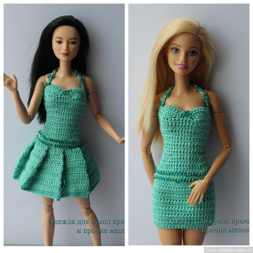 Выкройка +МК Платье для кукол Барби, Барби-Пышки