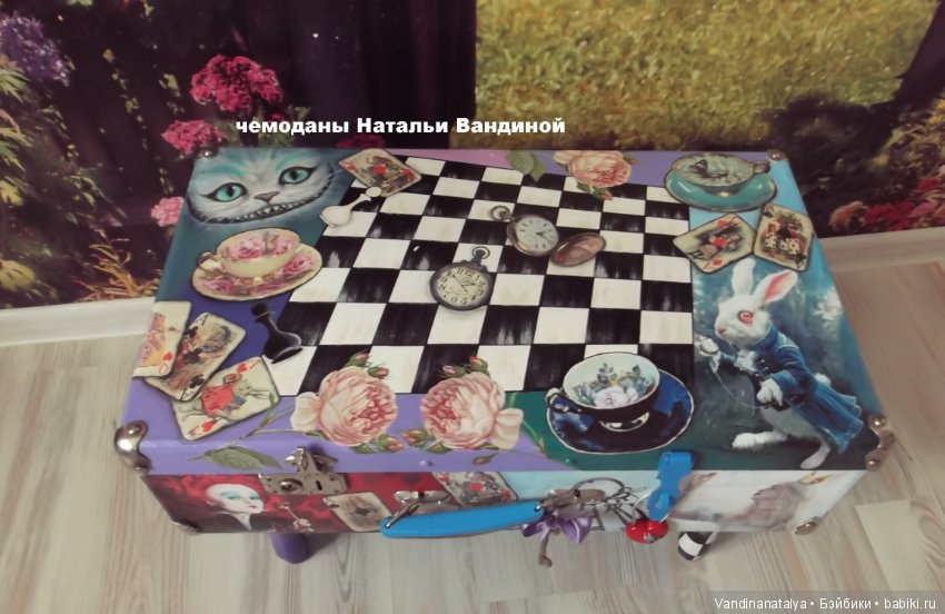 Чемодан для Алисы — Кукольная миниатюра и румбокс (фото 5)