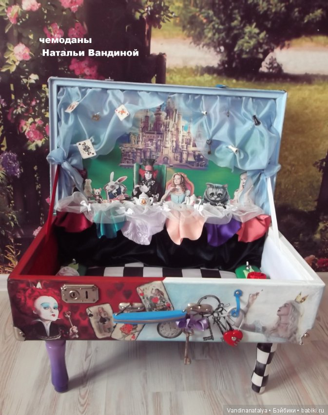 Чемодан для Алисы — Кукольная миниатюра и румбокс (фото 7)