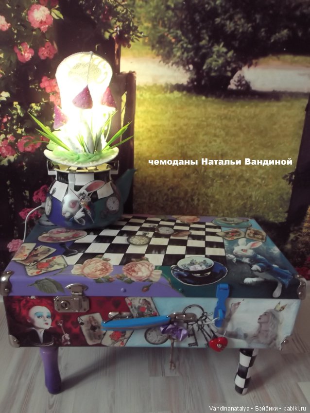 Чемодан для Алисы — Кукольная миниатюра и румбокс (фото 2)