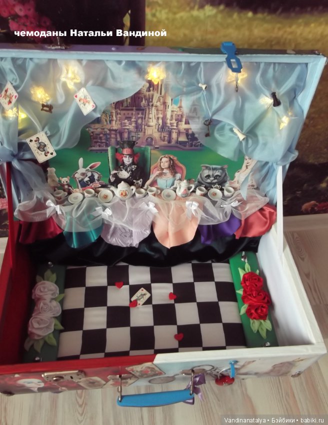 Чемодан для Алисы — Кукольная миниатюра и румбокс (фото 3)