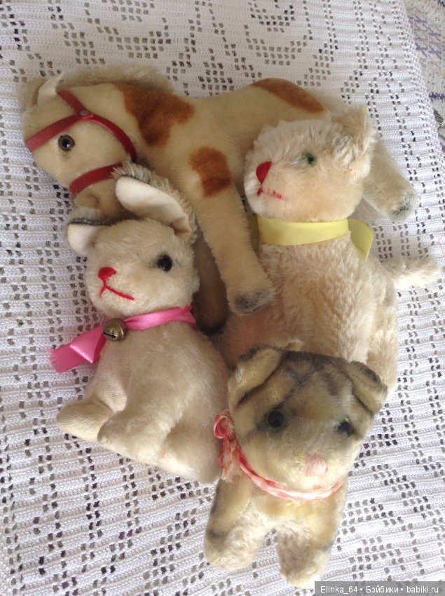 Старенький винтажный котенок для куклы (фото 6)