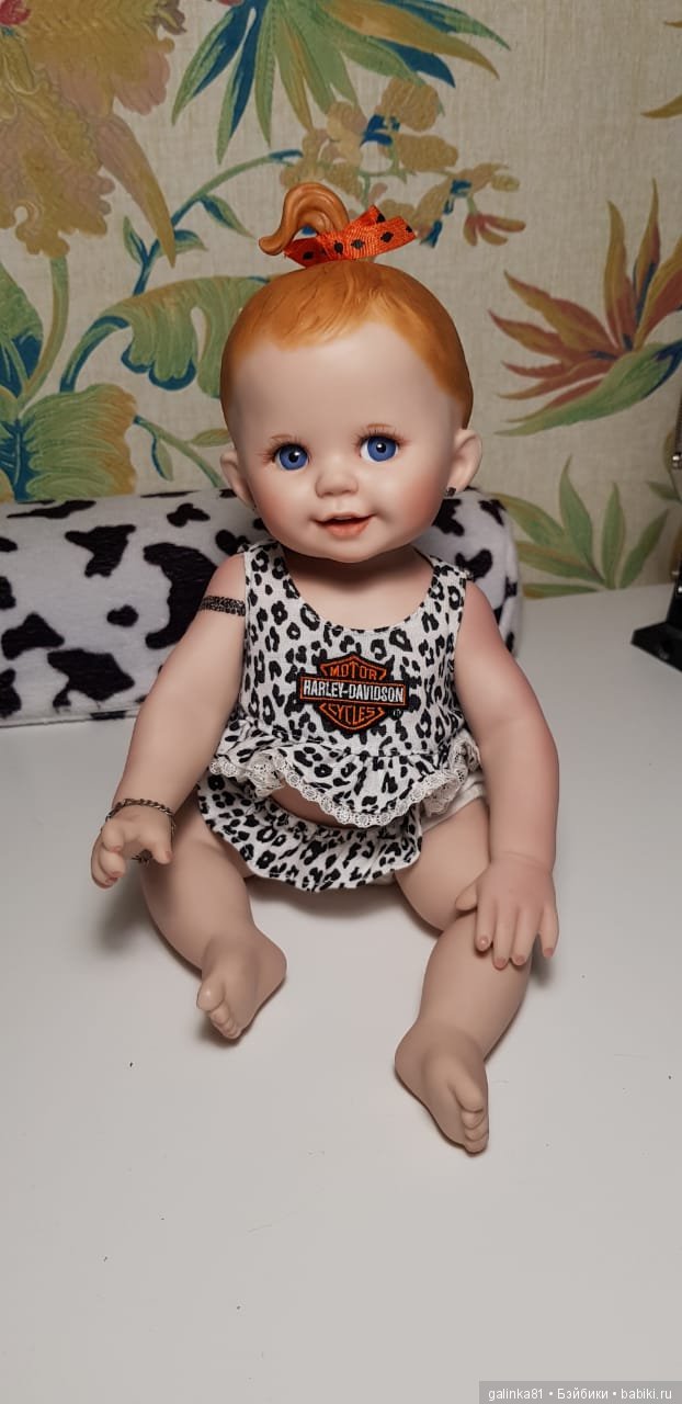 Маленькая байкерша Хейли — Фарфоровые куклы (фото 2)