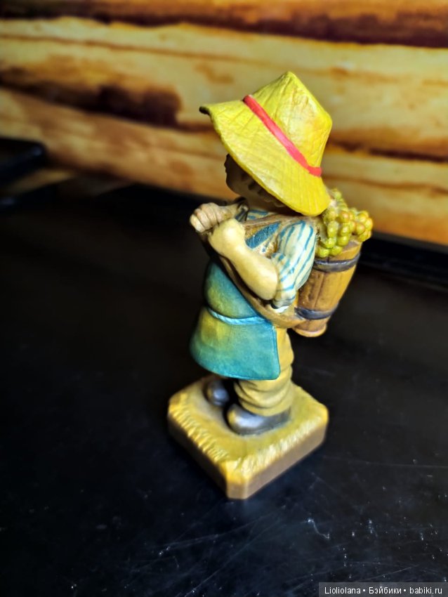 Деревянная статуэтка от Anri Сборщик Винограда (фото 4)